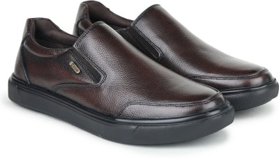 Zoom Shoes Genuine Leather A9135 Loafers For Men(Brown)