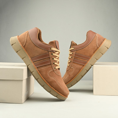 KNIGHT WALKERS Sneakers For Men(Brown , 8)
