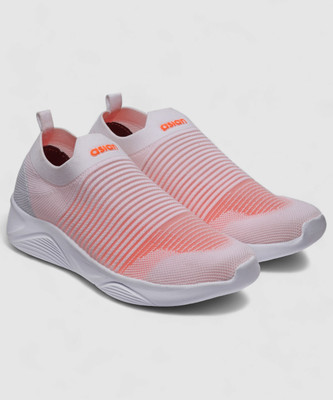 asian Hattrick-52 White Sports,Training,Gym,Casual,Walking,Tredny Stylish Slipon Walking Shoes For Men(White, Orange , 9)
