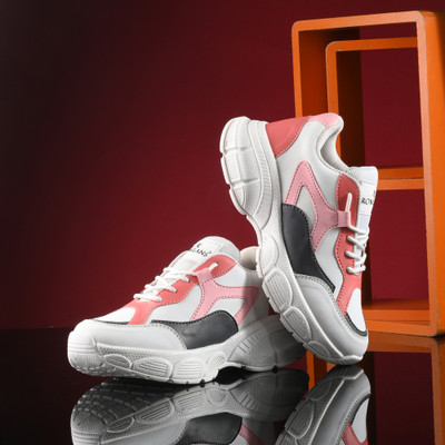 Rowlans Running Shoes For Women(Pink, White , 7)