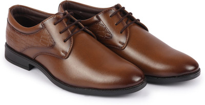 FAUSTO Wedding Party Embossed Design Lace Up Shoes Oxford For Men(Tan , 9)