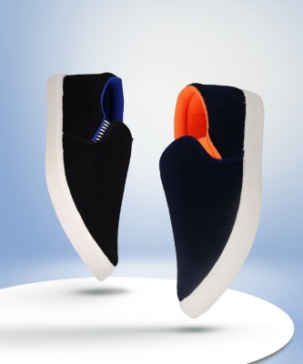 WELDONE 2_PAIR_COMBO Loafers For Men(Black, Orange)