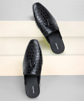 HIGHLANDER Loafers For Men(Black , 7)