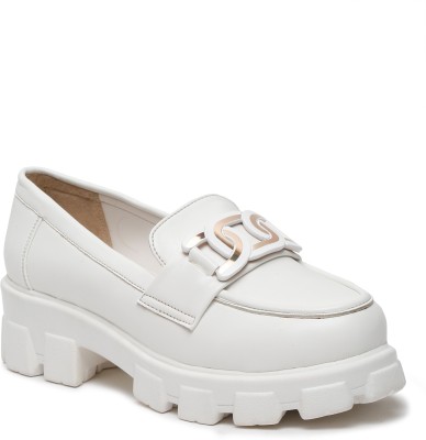 flat n heels Casuals For Women(White , 8)