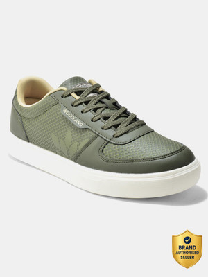 WOODLAND Casual Daily Wear Lightweight Breathable Comfortable Sneakers For Men(Olive , 9)