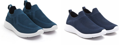 Face Stylish Sports Shoes for Men – Ideal for Running, Gym & Training Sneakers For Men(Navy, Blue , 9)