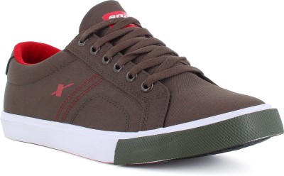 Sparx SM 671 | Stylish, Comfortable | Sneakers For Men(Olive, Maroon , 7)