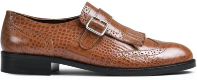 dumanera Issac Monk Strap For Men(Khaki , 11)
