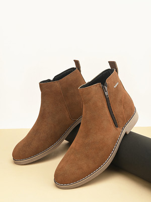 Roadster Comfortable Outdoor Boots For Men(Tan , 9)