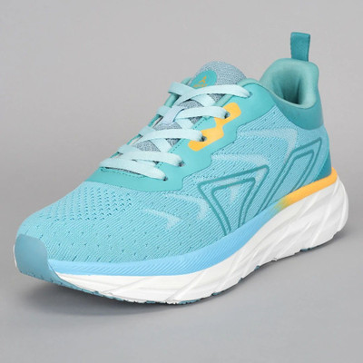 AVANT Soara Running Shoes Enhanced Cushioning Superior Grip Lightweight High Traction Running Shoes For Women(Blue, Yellow , 4)