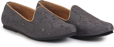 FAUSTO Boys Slip on Jutis(Blue, 7-8 Years)