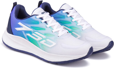 NOBELITE Premium Sports ,Gym, Trending, Stylish Running Shoes For Men(White, Blue , 10)