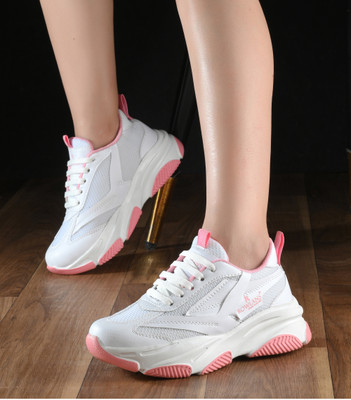 Rowlans Stylish,Lightweight,Comfortable,Durable,Sport shoes,Gym shoes,Daily Use Sneakers For Women(Pink , 7)