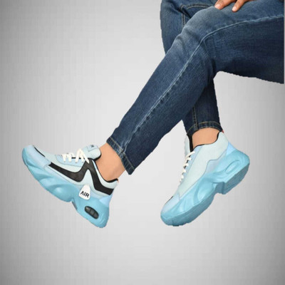 PSS Trendy Air Mesh Sneakers / Stylish Sports Shoes Sneakers For Men(Blue , 8)