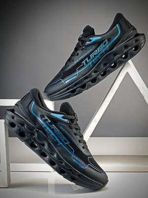 action Action TURBO 1106 Preium Ultra Comfort Hyperburst Sports Running Shoes For Men(Black, Multicolor , 10)