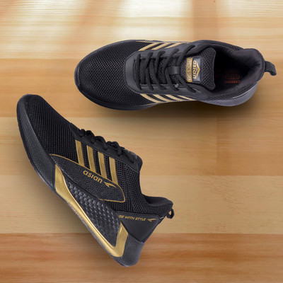 asian Boys Lace Running Shoes(Black, 10-11 Years)