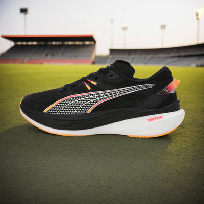 PUMA Deviate NITRO 3 Running Shoes For Men(Black , 12)