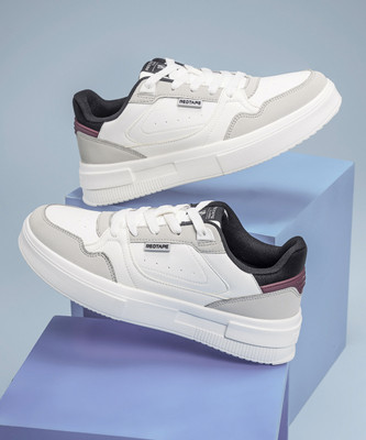 RED TAPE Lifestyle Sneakers for Men | Stylish Low-Cut Design, Versatile Comfort Sneakers For Men(White, Grey , 6)