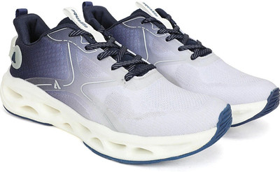 Aqualite Aqualite VEGAS-38 Men's Sports Shoes for Running with Lace-ups & Slip-Resistance Walking Shoes For Men(Blue, White , 9)