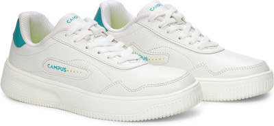 CAMPUS OGL-09 Casual Shoes for Women | Extra-Cushioned Memory Insole | Trendy Lace-Up Sneakers For Women(White , 4)