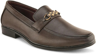 HERE&NOW Slip On For Men(Brown , 9)