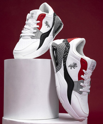 RED TAPE Sneaker Shoes for Men | Soft Cushioned Insole, Slip-Resistance Sneakers For Men(Red, Black , 8)