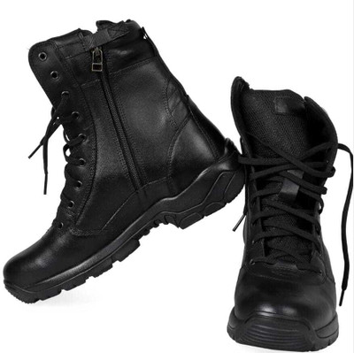 SEGA M21 - Combat Genuine Leather Military Boots For Men(Black , 9)