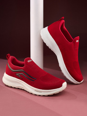 CAMPUS CAMP-ICEBERG Men's Casual Shoes | Memory Foam & Pillo Foam Comfort | Slip-On Casuals For Men(Red , 7)