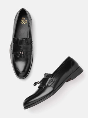 House of Pataudi Slip On For Men(Black , 9)