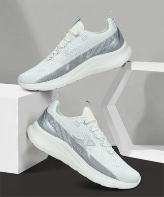 Xtep Sweat-Absorbing Lightweight Running Shoes for Men Running Shoes For Men(White , 8)