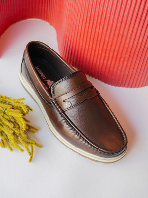 BUCKAROO Jaripeo by Buckaroo: BART Premium Vegan Synthetic Brown Casual Loafer For Mens Loafers For Men(Black, Brown, Tan)