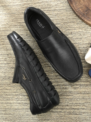 FRANCO Slip On For Men(Black , 9)