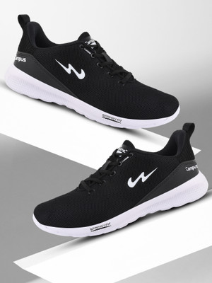 CAMPUS CRUNCH Running Shoes For Men(Black , 10)