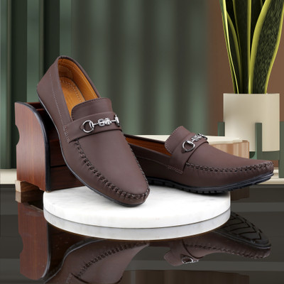 SIGN APP Stylish/Trending/Attractive Loafers For Men(Brown , 10)