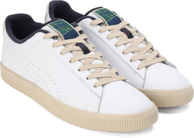 PUMA Clyde Service Line Sneakers For Women(White , 4.5)