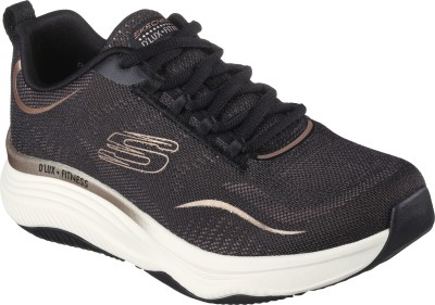 Skechers D'LUX FITNESS-PURE G Sneakers For Women(Black , 7)