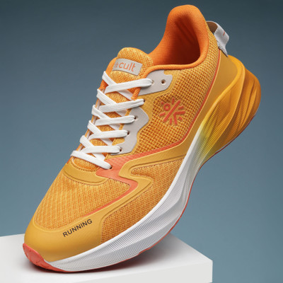 Cult Nitro Walking Shoes Breathable Engineered Upper Enhanced Cushioning Enhanced Running Shoes For Men(Orange, White , 10)