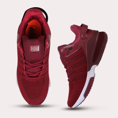 Unistar Lightweight Sports Shoes for Running, Walking & Gym-Training with Comfy Sole For Men(Maroon , 9)