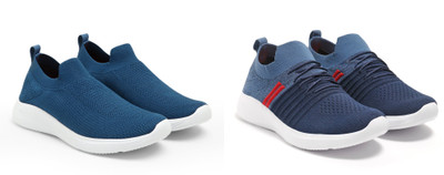 Face Stylish Sports Shoes for Men – Ideal for Running, Gym & Training Sneakers For Men(Blue, Navy, Red , 10)