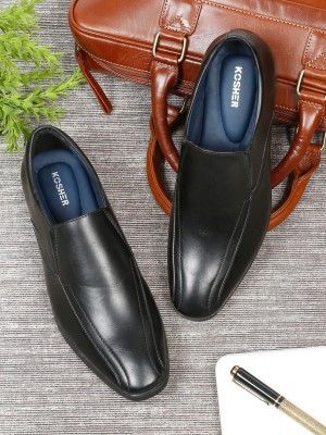 kosher Formal Wear Shoes Slip On For Men(Black)