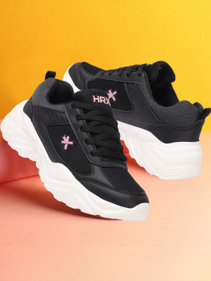 HRX by Hrithik Roshan Walking Shoes For Women(Black , 8)