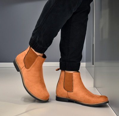 MEVHUB Boots For Men(Tan , 7)