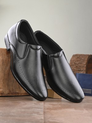 PROVOGUE PR20040 Lightweight Comfort Summer Trendy Premium Stylish Loafers For Men(Black)
