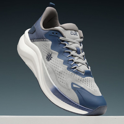 Cult Zeon Running Shoes Enhanced Cushioning Enhanced Grip Lightweight High Traction Running Shoes For Men(Grey, Blue , 10)