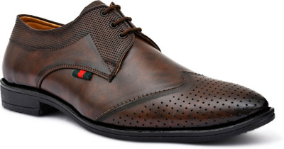 Ryko Formal Office & Partywear Derby For Men(Brown , 6)