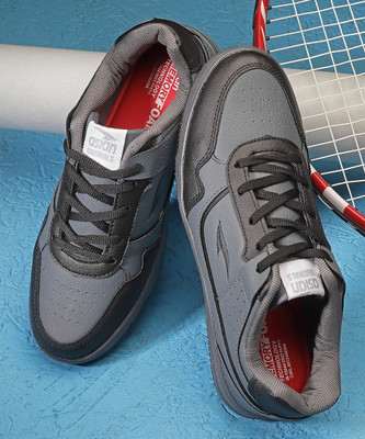 asian Flat Sole Sneakers Shoes for all Day wear with Memory Cushion Footbed Sneakers For Men(Black, Grey , 8)