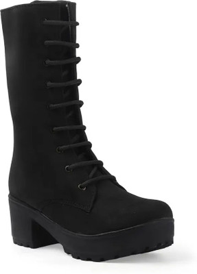 THE ALL WAY Elegant Long-Heeled Women's Boots Boots For Women(Black , 8)