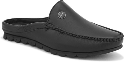 Stepus Men's Mules Mocassin For Men(Black , 9)
