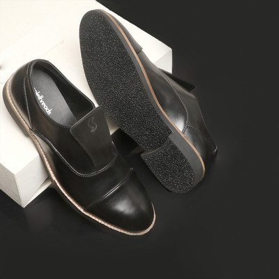 SOLETHREADS REBEL FK_BROGUE_SLIP ON Brogues For Women(Brown , 7)