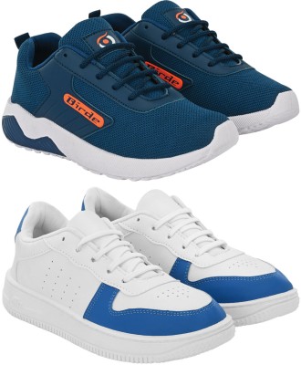 BIRDE White::Blue Seankers Shoes For Men Pack Of 2 Sneakers For Men(White, Blue)